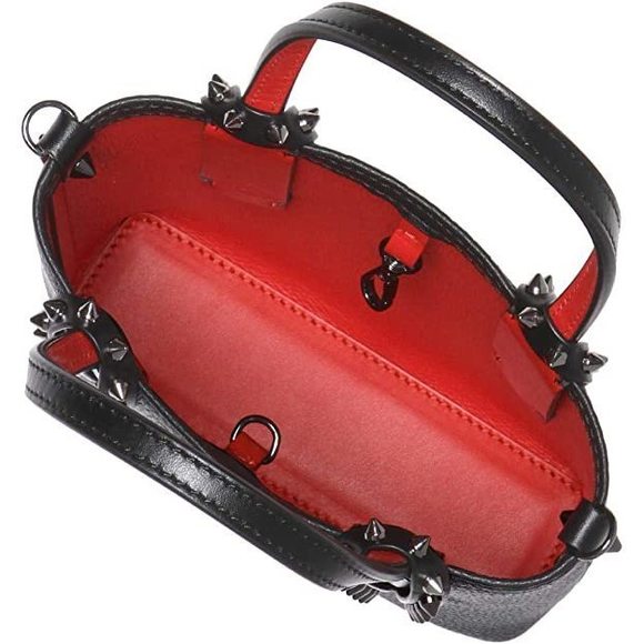 Christian Louboutin Mini Shoulder Bag Tote Bag Cabata Black - Picture 4 of 5